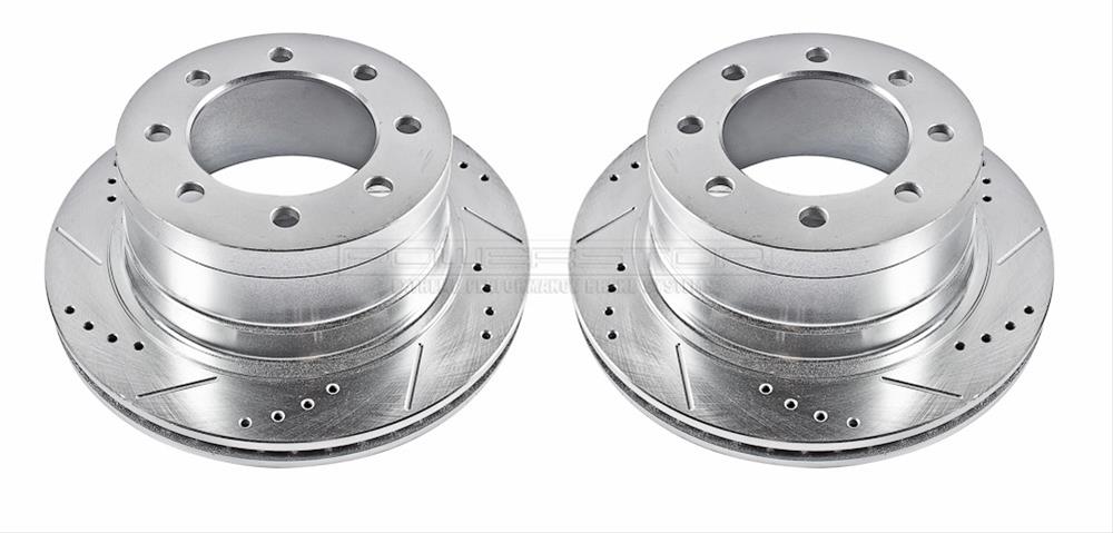 Power Stop Front Drilled-Slotted Rotors 06-08 Ram Mega Cab 1500 - Click Image to Close